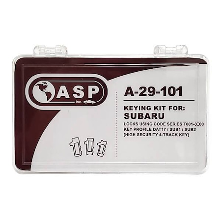 Asp ASP:Subaru DAT17 keying kit ASP-A-29-101